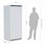 Armoire froide positive 600 L blanche, 1 porte pleine - Série C