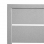 Plateau de table carré en aluminium gris clair 700 mm