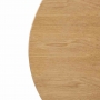 Plateau de table rond pré-percé coloris frêne naturel 60 cm