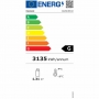 Vitrine réfrigérée froid statique sans réserve noire largeur 2500 mm