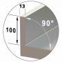 Table frigorifique ventilée, 3 portes GN 1/1 avec dosseret