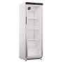 Armoire froide positive laquée blanche 400 L 1 porte vitrée