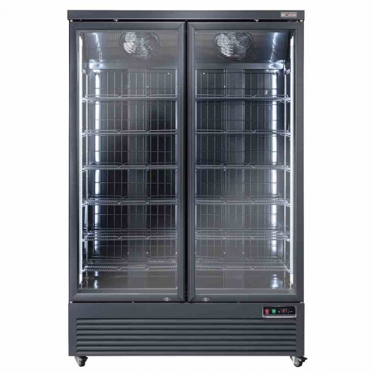 Vitrine freezer verticale 1084 L noire