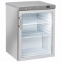 Armoire froide positive ventilé porte vitrée 200 L acier inox