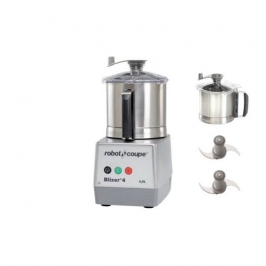 Cutter-mixer BLIXER4-2V 2 vitesses 4,5 L + cuve supplémentaire