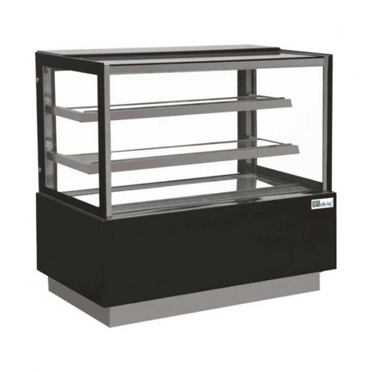 Vitrine pâtissière droite 2 étagères 560 L