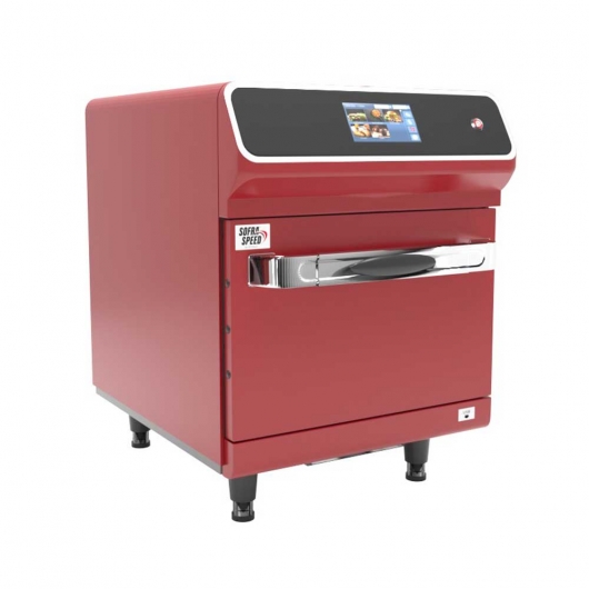 Four à cuisson ultra rapide rouge