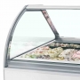 Vitrine ventilée pour glace en bac vitrage bombé 160 L