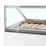 Vitrine ventilée pour glace en bac vitrage droit 118 L