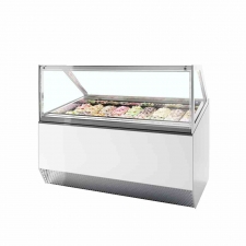 Vitrine ventilée pour glace en bac vitrage droit 181 L